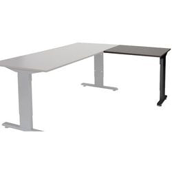 Aanbouwtafel schaffenburg lin-pla086-logz-m25 80x60x65-85cm logan eik, zwart