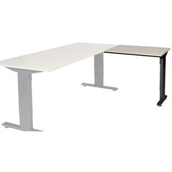 Aanbouwtafel schaffenburg lin-pla086-robz-m25 80x60x65-85cm robson eik, zwart