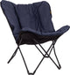 Bo-camp - industrial - vlinderstoel - himrod - l - blauw