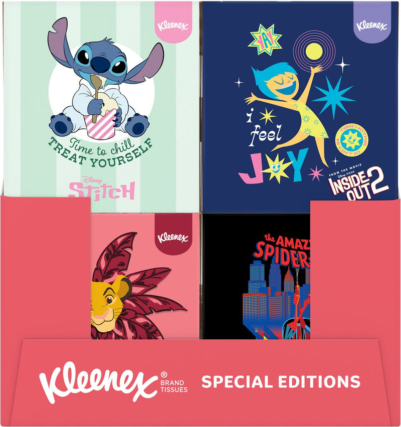 Kleenex zakdoekjes - disney collection - 12 x 48 stuks - 576 tissues - voordeelverpakking
