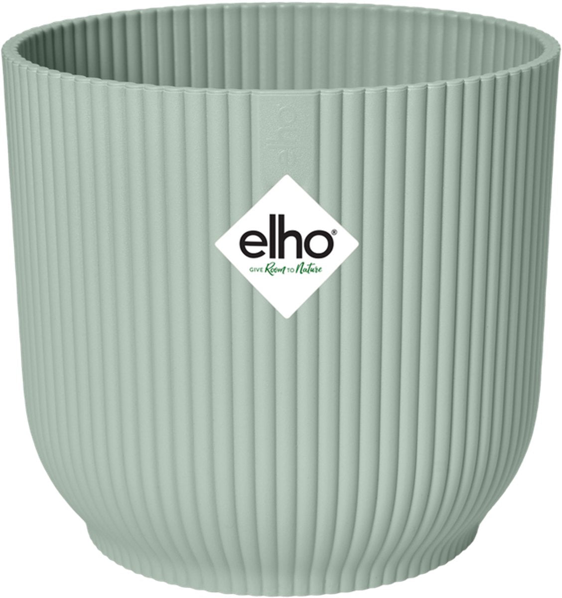 Elho vibes fold rond mini 7 - bloempot voor binnen - 100% gerecycled plastic - ø 7.0 x h 6.5 cm - sorbet groen