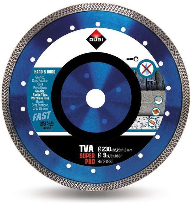 Sara rubi tva serie - diamantschijf - 230mm - turbo viper - superpro