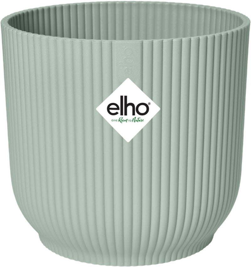 Elho vibes fold rond 18 - bloempot voor binnen - 100% gerecycled plastic - ø 18.4 x h 16.8 cm - sorbet groen