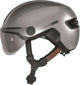 Abus fietshelm hud-y ace gleam silver m - 54-58 cm - zilver - geschikt voor gebruik op elektrische fietsen - stadsfietsen - 430 g