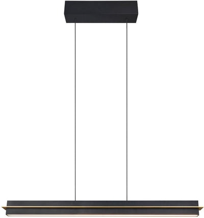 Trio emerson - hanglamp - zwart mat - incl. 1x smd 22 w - 4-stappen touch dimmer - traploos instelbare lichtkleur - geheugen functie - traploos in hoogte verstelbaar