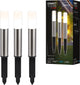 Briloner connect to shine - led padverlichting - set van 3 - tuinverlichting uitbreidingsset - sokkellamp - ip44 - warm wit licht - ø4x36 cm