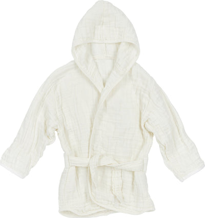 Meyco baby uni badjas - pre-washed hydrofiel - offwhite - 74 80