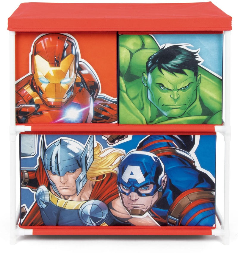Avengers marvel opbergplank met 3 laden transparant