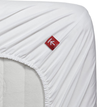Beddinghouse - percale-katoen - split-topper - hoeslaken - 160x200 cm - wit