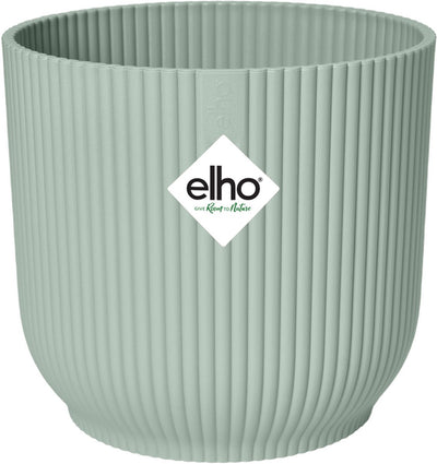 Elho vibes fold rond 18 - bloempot voor binnen - 100% gerecycled plastic - ø 18.4 x h 16.8 cm - sorbet groen