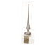 Decoris piek glas glans 26cm zilver