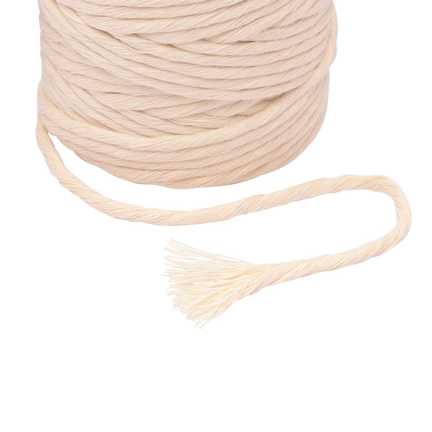 Vaessen creative • macramé touw 4mmx100m naturel