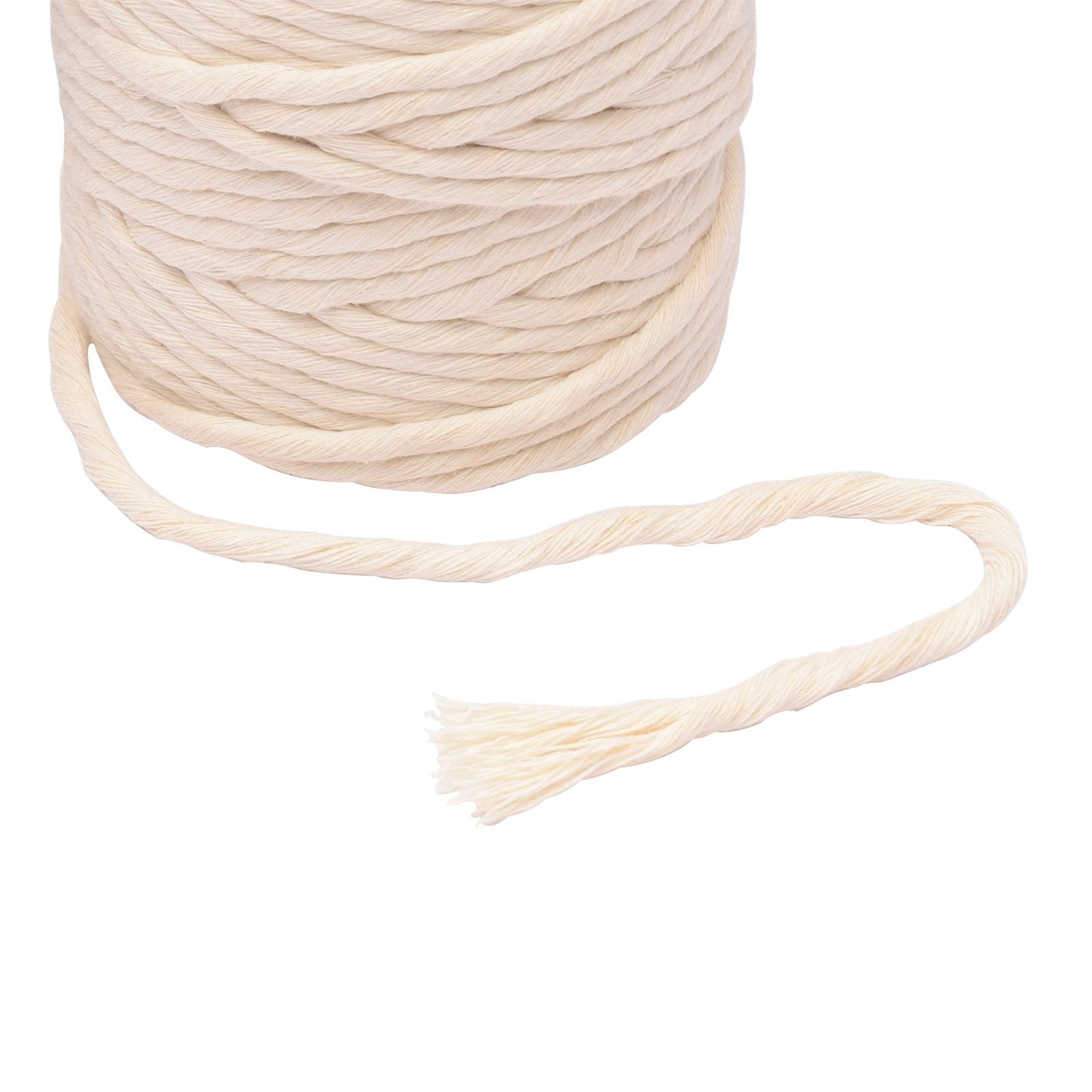 Vaessen creative • macramé touw 5mmx100m naturel