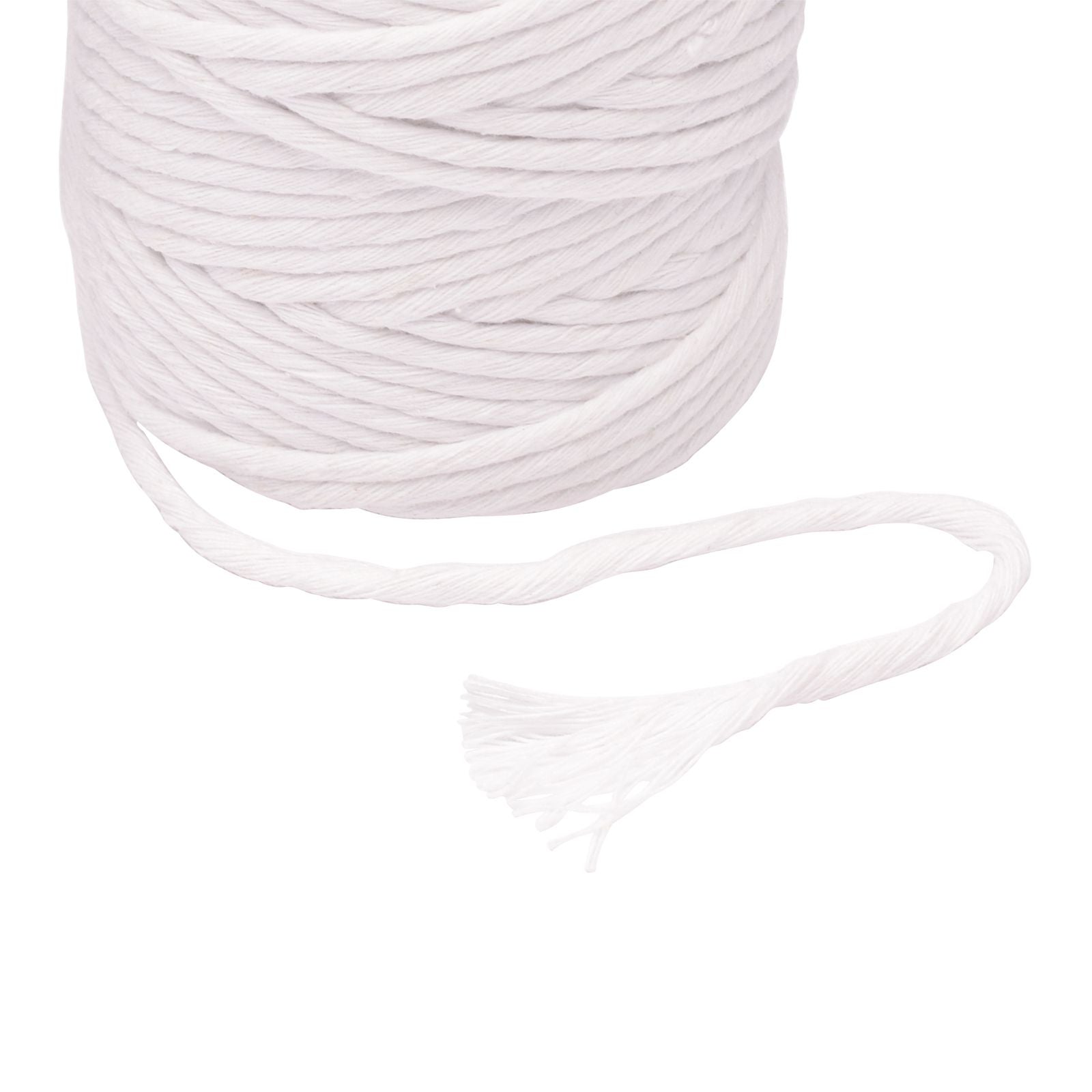 Vaessen creative • macramé touw 3mmx100m wit