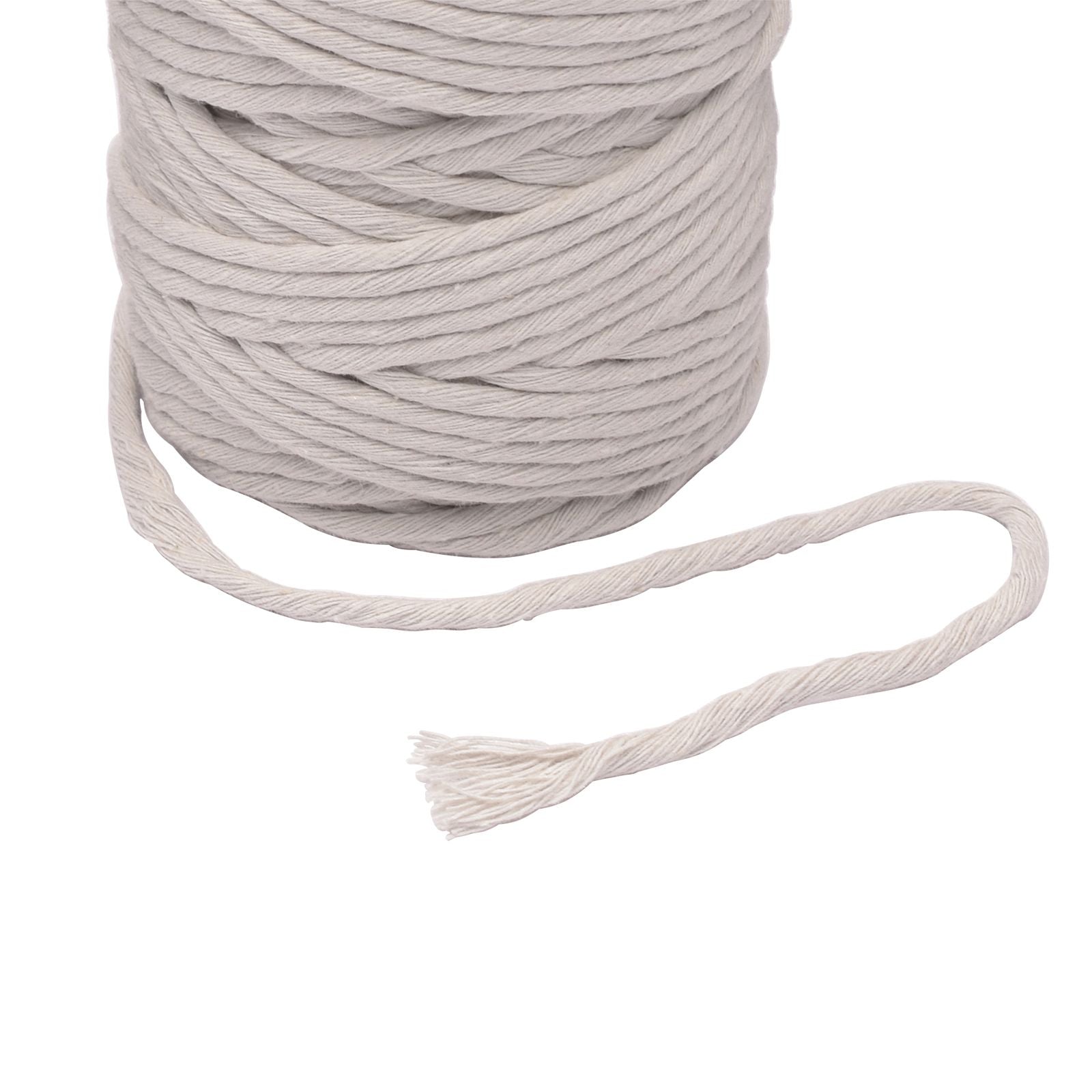 Vaessen creative • macramé touw 3mmx100m lichtgrijs