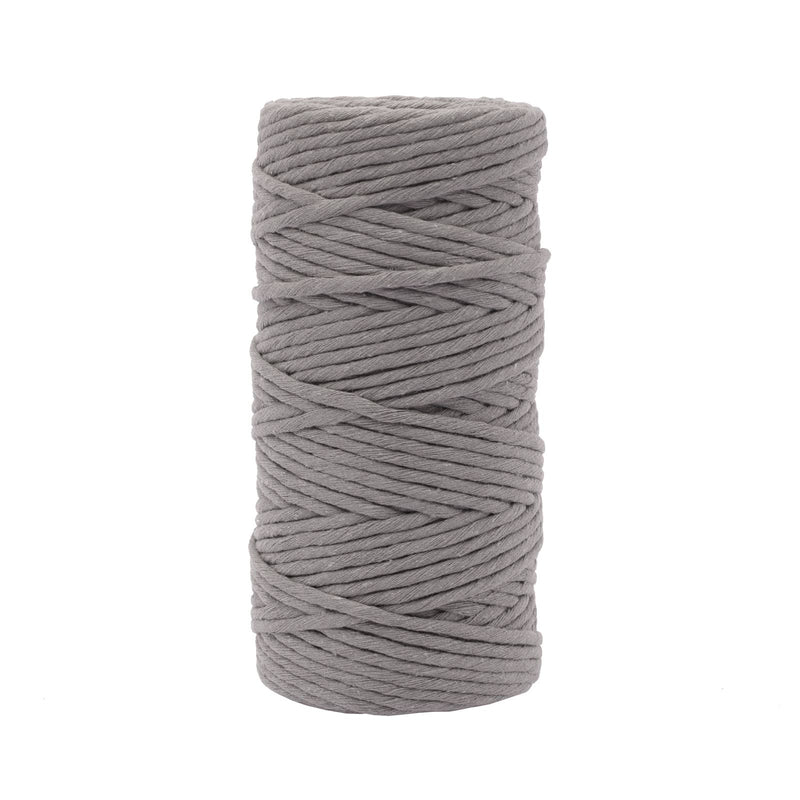 Vaessen creative • macramé touw 3mmx100m donkergrijs
