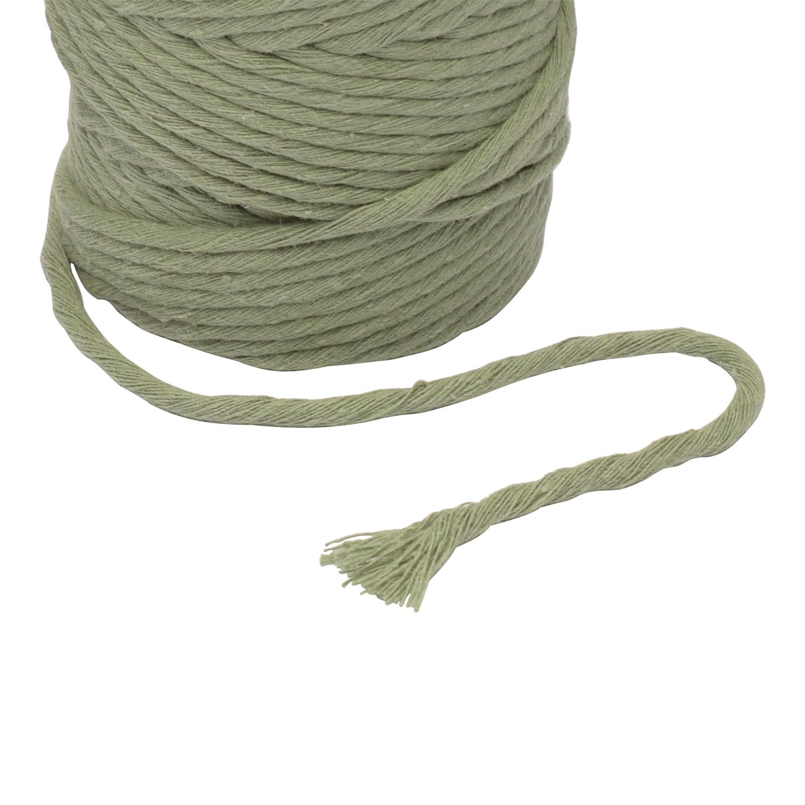 Vaessen creative • macramé touw 3mmx100m olijfgroen