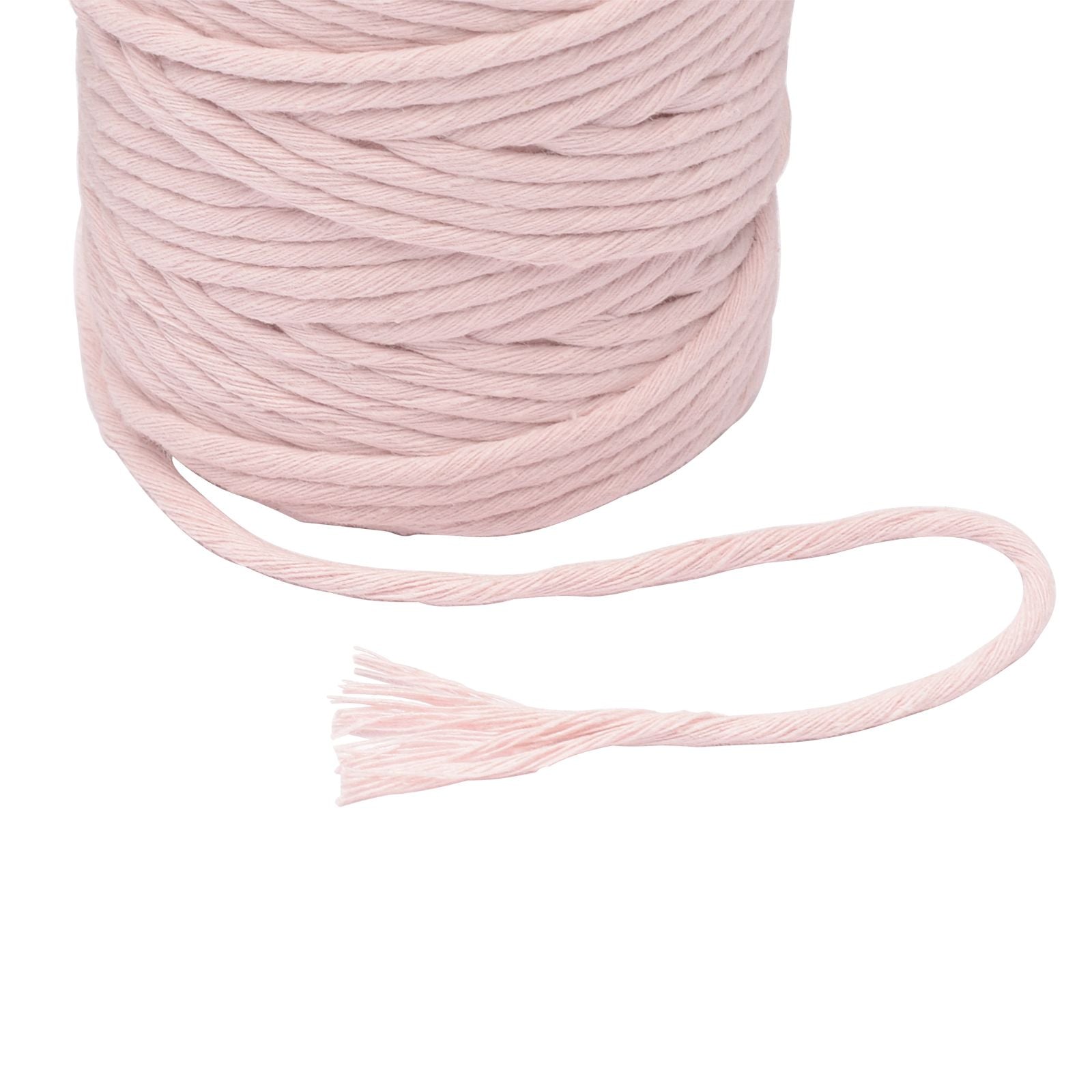 Vaessen creative • macramé touw 3mmx100m lichtroze