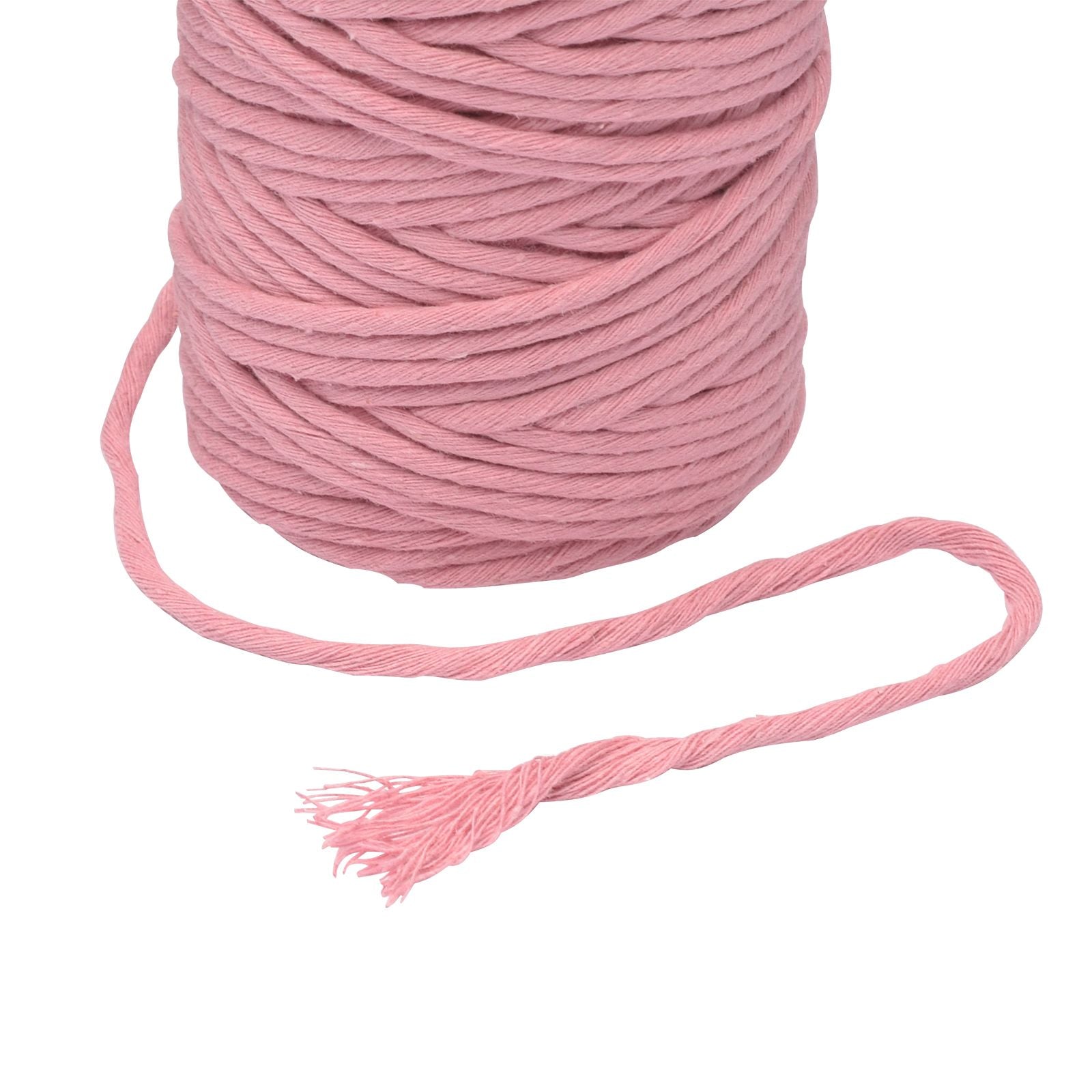 Vaessen creative • macramé touw 3mmx100m oudroze