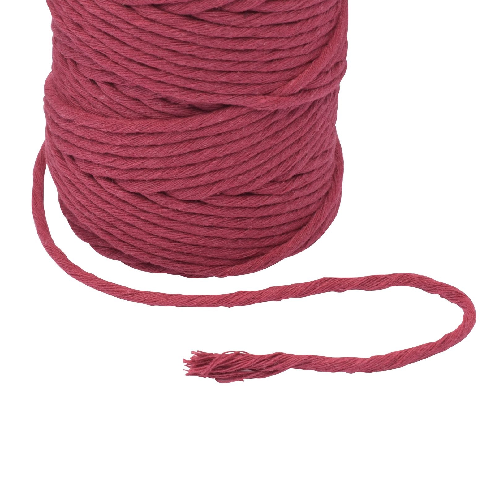 Vaessen creative • macramé touw 3mmx100m bordeauxrood