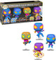 Funko pop! marvel miles morales - blacklight us exclusive 4-pack