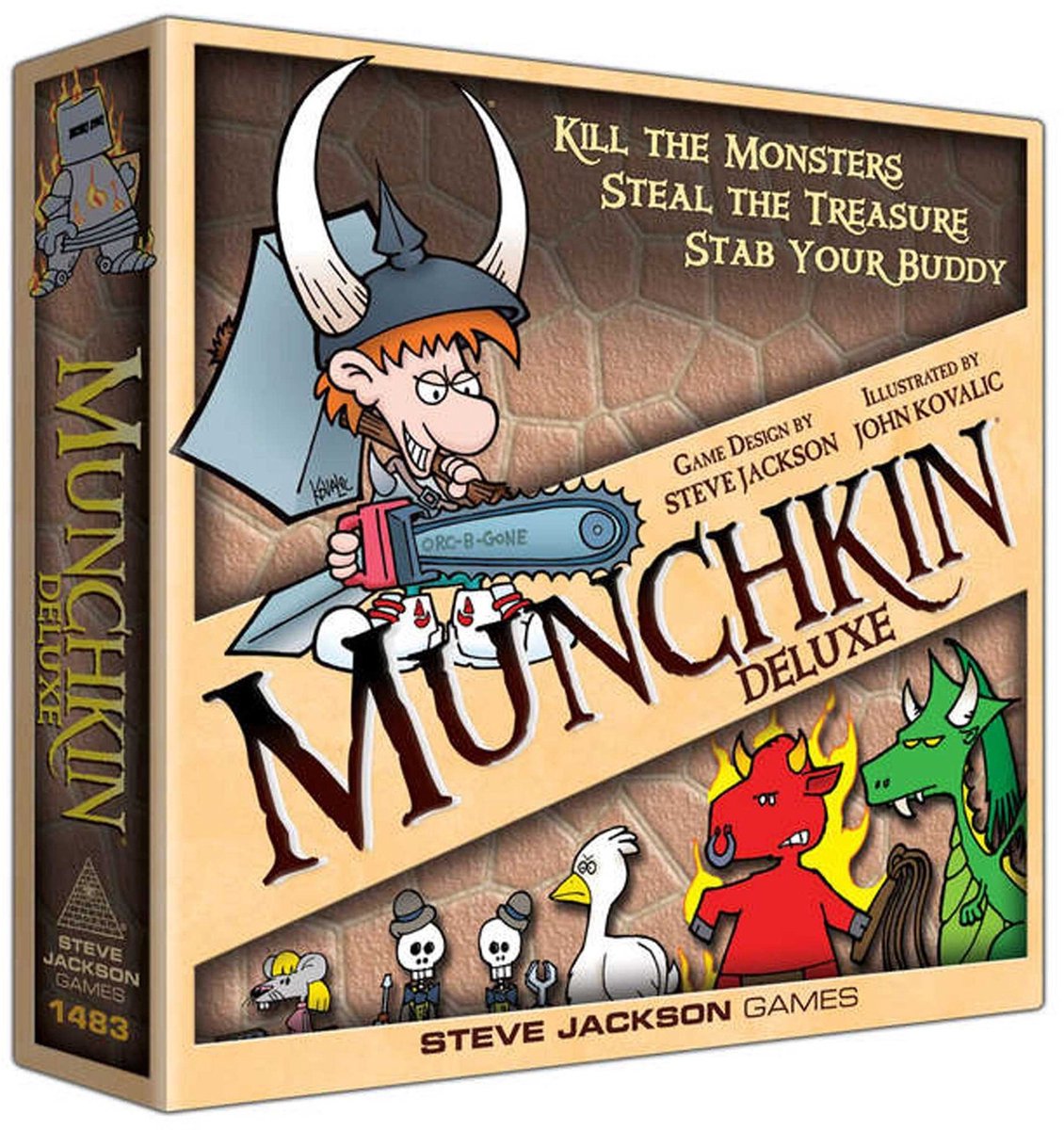 Steve jackson games munchkin deluxe - bordspel - humoristisch kaartspel - gezelschapsspel - engelstalig -