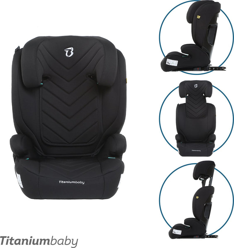 Titanium baby titaniumbaby autostoel vidar met isofix i-size (r129) zwart