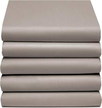 Cinderella - weekend - topper hoeslaken met split - 160x200 cm - tot 15 cm matrashoogte - 100% katoen - taupe