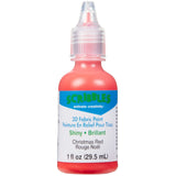 Scribbles • 3d textielverf glanzend 29,5ml christmas red - afbeelding 1