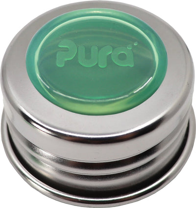 Pura universele dop - roestvrijstalen ring met silicone afsluitdisk moss