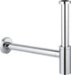 Grohe universeel design sifon 1 1 4 met muurbuis en roset chroom