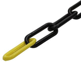 Mack 1005293 - kunststof ketting geel zwart ks-60 6,0x40mm 2mtr | 5 stuks - afbeelding 1