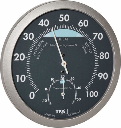 Tfa dostmann 45.2043.51 45.2043.51 thermo- en hygrometer antraciet, zilver