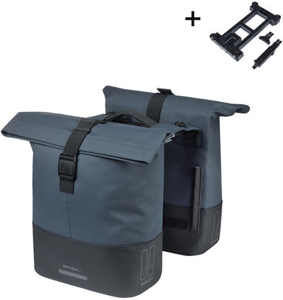 Basil b.v. tas basil cove dubbel blauw zwart | mik | 32l