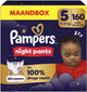 Pampers night pants maat 5 - 160 luierbroekjes - 12kg-17kg - maandbox