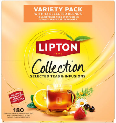 Lipton feel good selection thee variety pack assortimentsdoos (180 stuks)