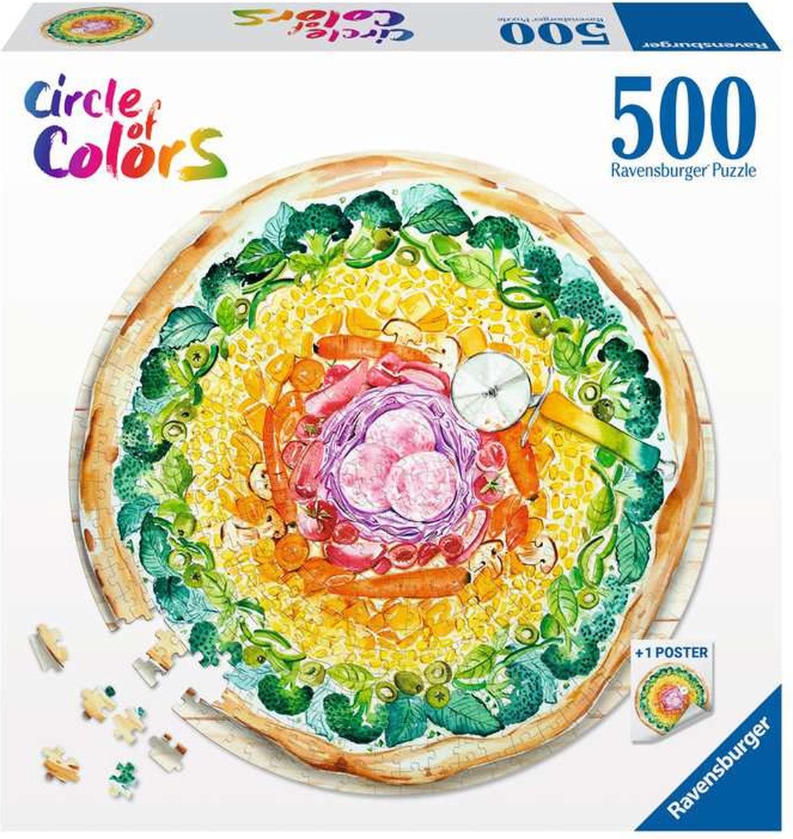 Ravensburger puzzel pizza - legpuzzel - 500 stukjes