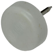 Mack 1047706 - stoelglijder nagel kunststof wit ø 19 mm 12 st pcs | 6 stuks - afbeelding 1