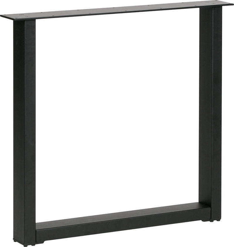 Woood tablo u-poot maastricht 1 stuk - metaal - zwart - 72x79x10