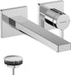Hansgrohe tecturis e eéngreeps - inbouw wastafelkraan - voor wandmontage - 22,5 cm uitloop - chroom