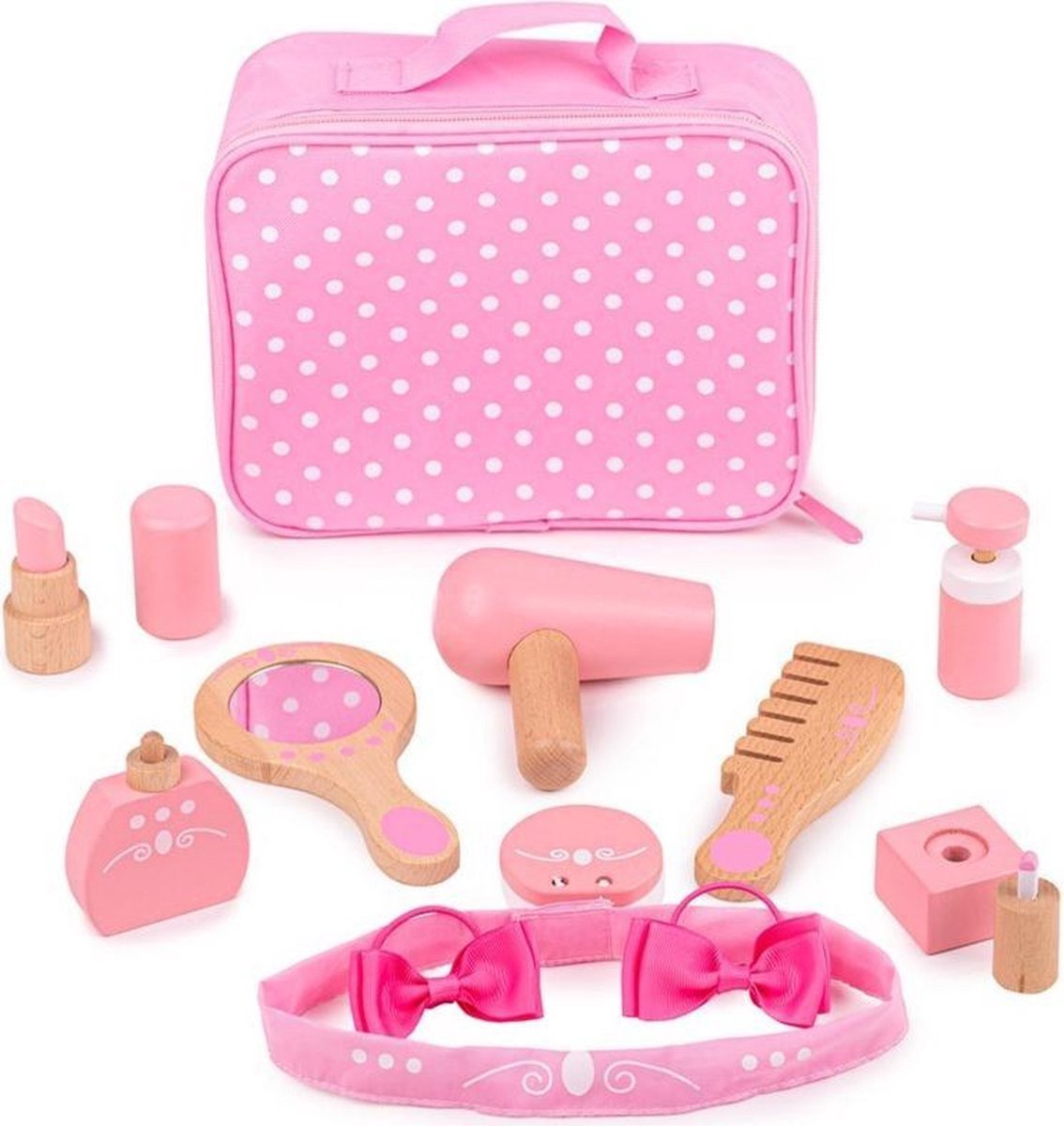 Bigjigs houten beauty case, 11dlg.