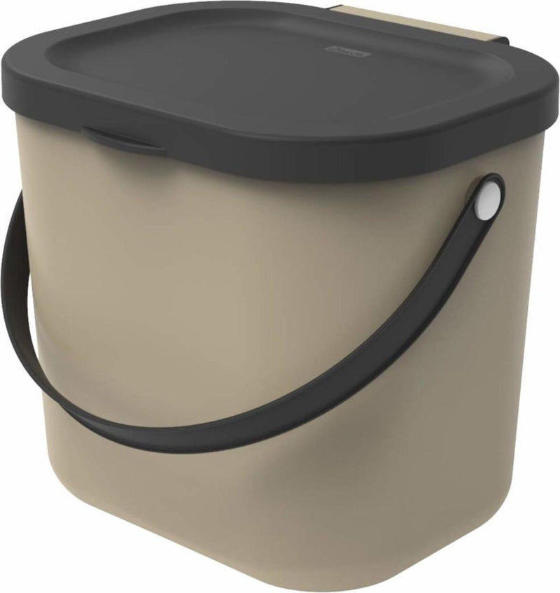 Rotho albula afvalscheiders - gft afvalbak - 6l - cappuccino