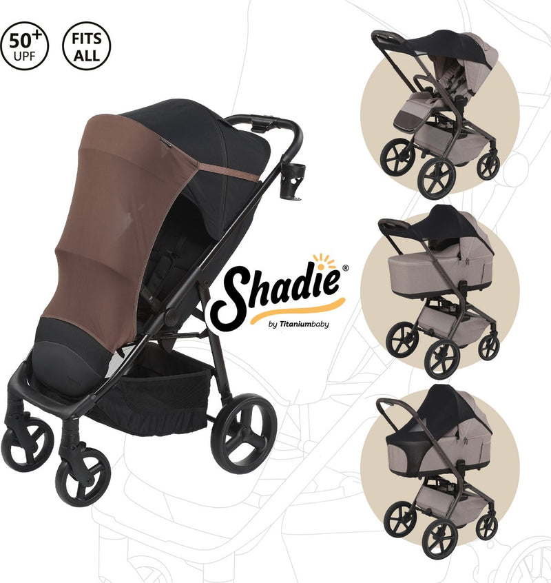 Titanium baby titaniumbaby shadie elastic sunshade truffle brown
