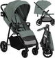 Lionelo emerald buggy wandelwagen – comfortabele ligpositie 91 cm – lichtgewicht eén-hand opvouwbaar – geschikt voor 6 maanden tot 4 jaar – xxl-capuchon upf50+ – gelagerde eva-wielen met vering – inclusief bekerhouder
