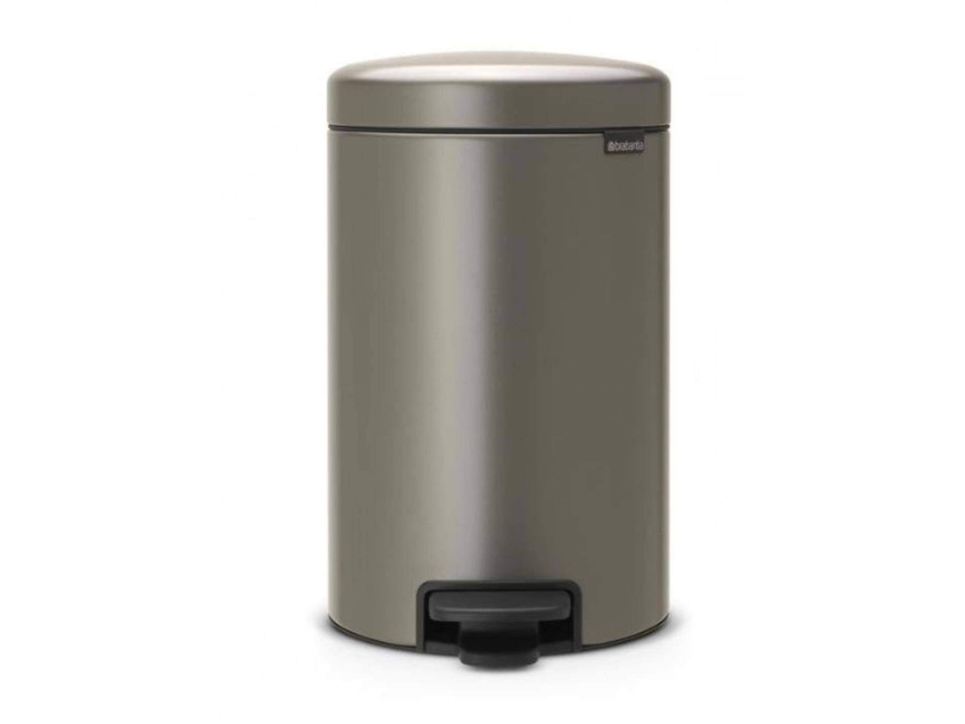 Brabantia pedaalemmer newicon 12 ltr platinum