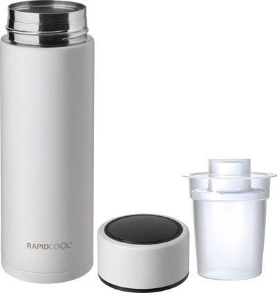 Nûby - rapidcool™ - maak de perfecte flesvoeding voor je baby - flessenkoeler - inclusief melkpoederdispenser en digitaal deksel - wit