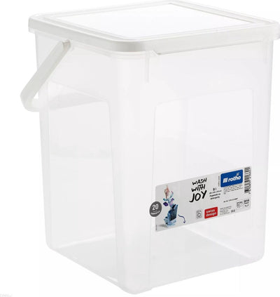Rotho - poedercontainer, tabletten, wasmiddelen 9l - transparant