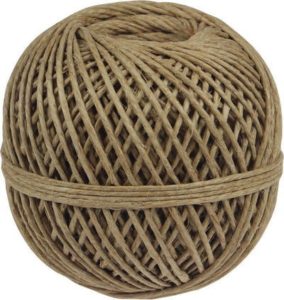 Merkloos sans marque vlaskoord touw uit 3 draden, bol van 140 g, + - 65 m