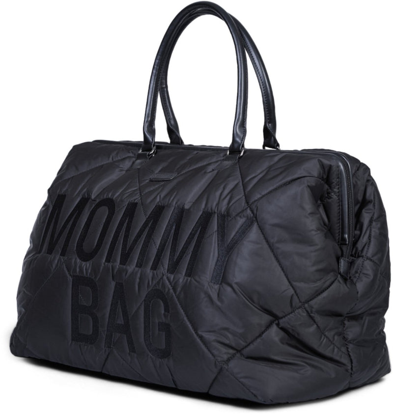 Childhome mommy bag® verzorgingstas - gewatteerde luiertas - zwart - ruim waterafstotend - 55x30x40cm