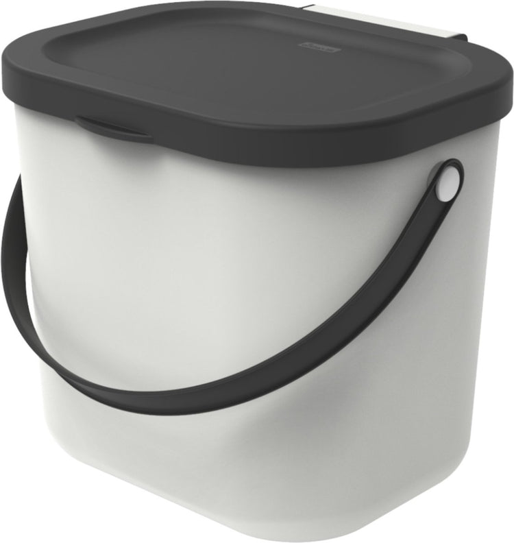 Rotho albula afvalscheiders - gft afvalbak - 6l -wit